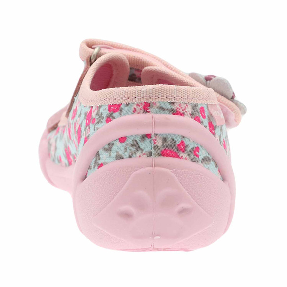 Kapcie dziecięce tekstylne sandałki na rzepy