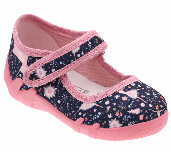 Kapcie dziecięce obuwie tekstylne na rzep