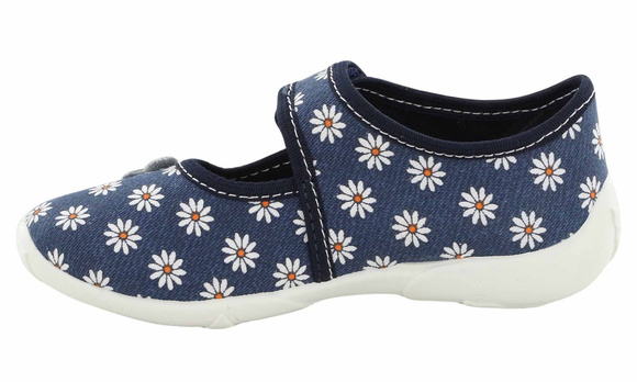 Kapcie dziecięce obuwie tekstylne na rzep