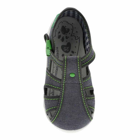 kapcie dziecięce obuwie tekstylne na rzep