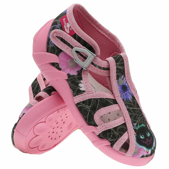 kapcie dziecięce obuwie tekstylne na rzep