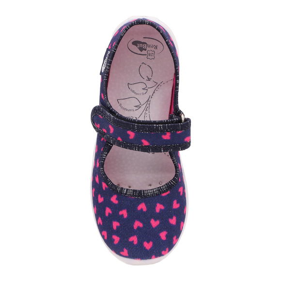 Kapcie dziecięce obuwie tekstylne na rzep