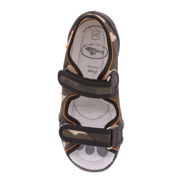 Kapcie dziecięce tekstylne sandałki na rzepy