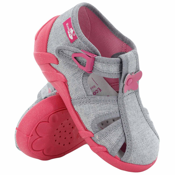 kapcie dziecięce obuwie tekstylne na rzep