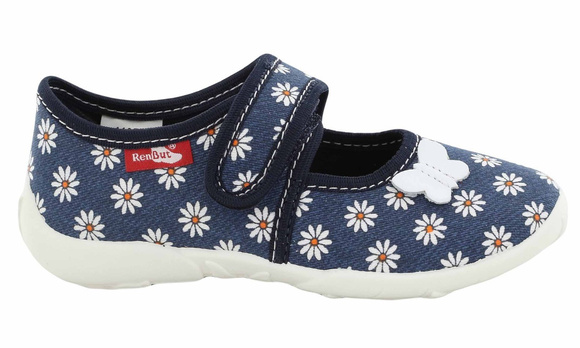 Kapcie dziecięce obuwie tekstylne na rzep