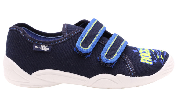 Kapcie dziecięce obuwie tekstylne na rzepy