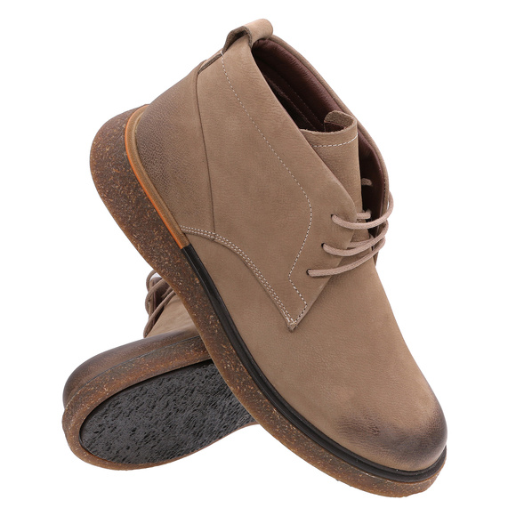 Obuwie męskie skórzane trzewiki sznurowane