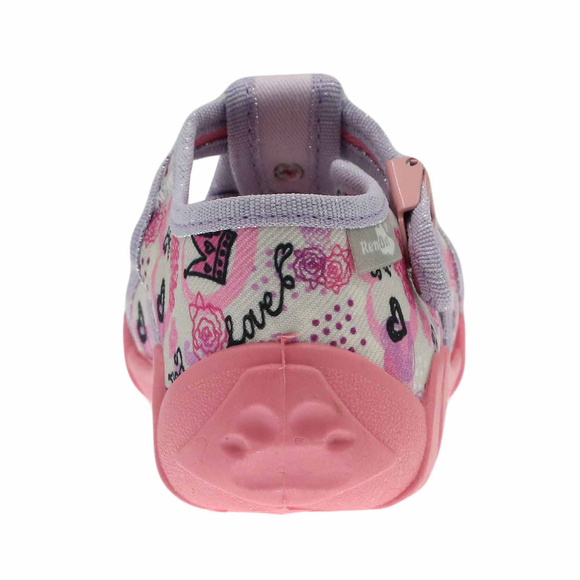 kapcie dziecięce obuwie tekstylne na rzep