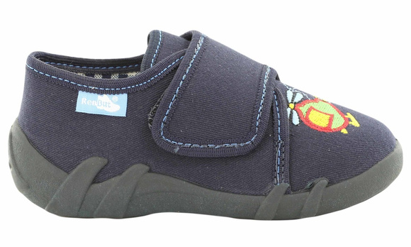 Kapcie dziecięce obuwie tekstylne na rzep