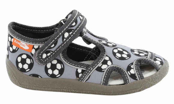 Kapcie dziecięce obuwie tekstylne na rzep