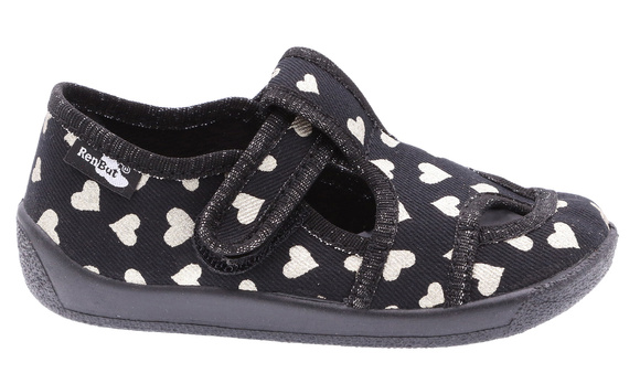 Kapcie dziecięce obuwie tekstylne na rzep