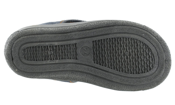 Kapcie dziecięce obuwie tekstylne na rzep