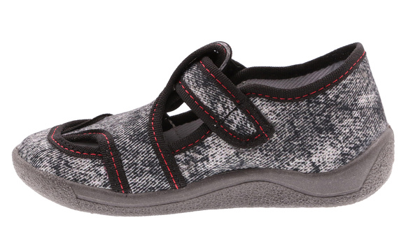 Kapcie dziecięce obuwie tekstylne na rzep