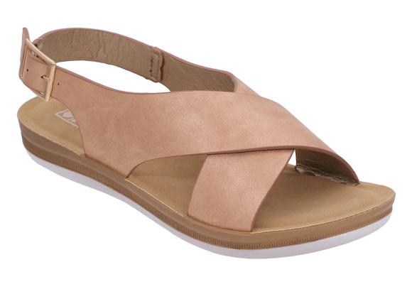 Sandały damskie niskie regulowane