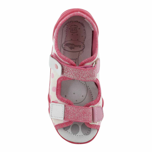 Kapcie dziecięce tekstylne sandałki na rzepy