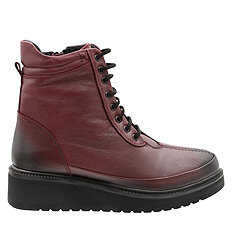 Trzewiki zimowe damskie sznurowane na suwak