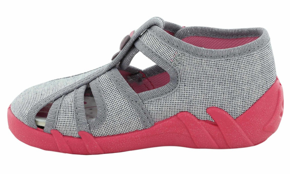 kapcie dziecięce obuwie tekstylne na rzep