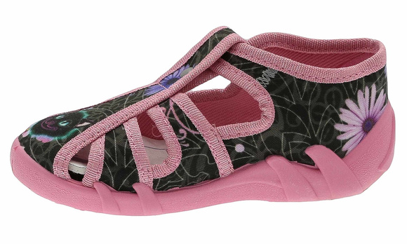 kapcie dziecięce obuwie tekstylne na rzep