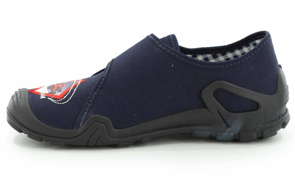 Kapcie dziecięce obuwie tekstylne na rzep