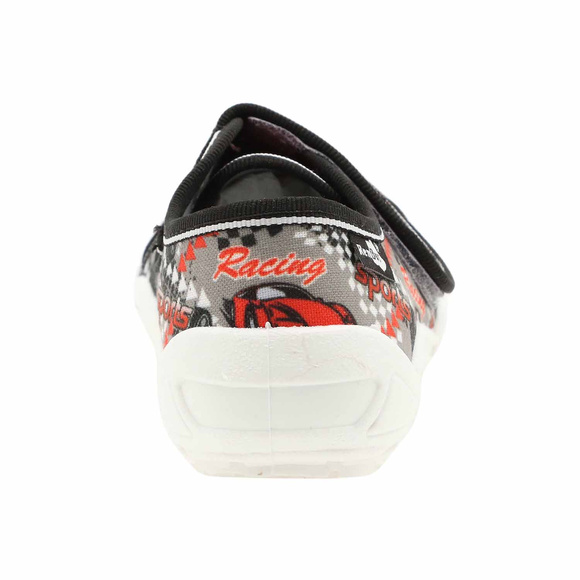 Kapcie dziecięce tekstylne na rzep