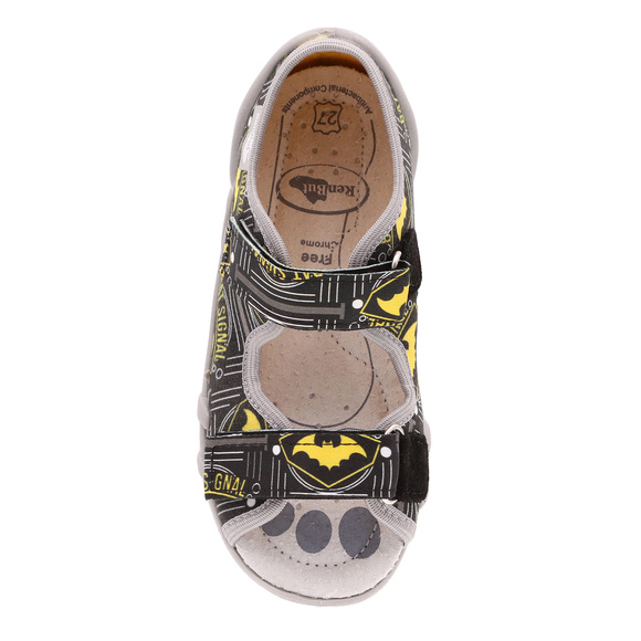 Kapcie dziecięce tekstylne sandałki na rzepy