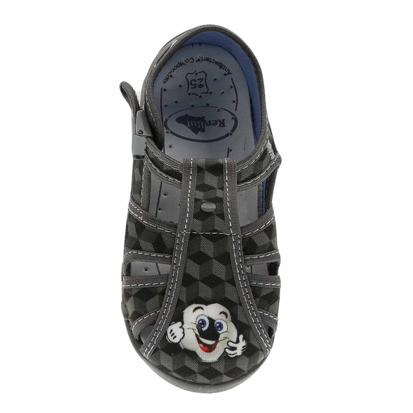 kapcie dziecięce obuwie tekstylne na rzep