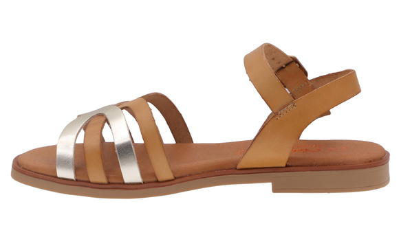 Sandały damskie niskie regulowane