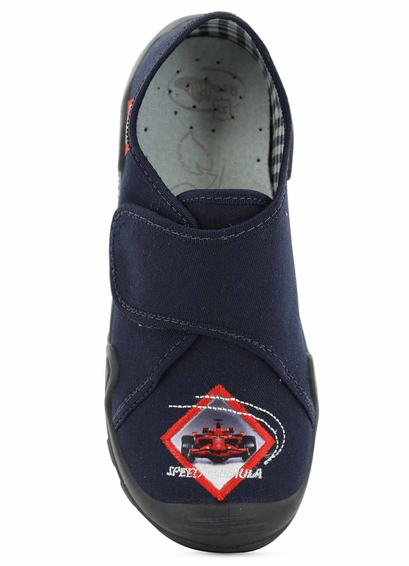 Kapcie dziecięce obuwie tekstylne na rzep