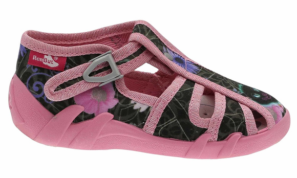 kapcie dziecięce obuwie tekstylne na rzep