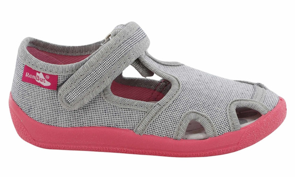 Kapcie dziecięce obuwie tekstylne na rzep