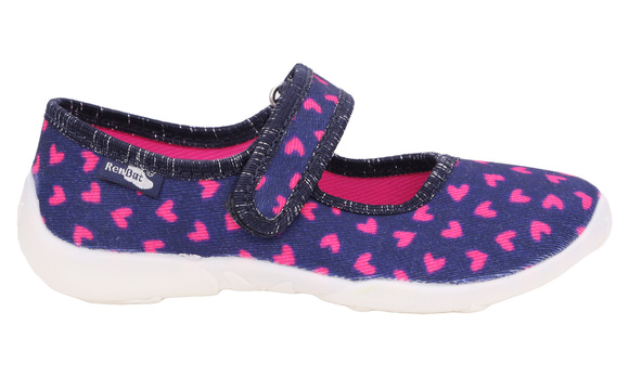 Kapcie dziecięce obuwie tekstylne na rzep