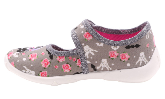 Kapcie dziecięce obuwie tekstylne na rzep