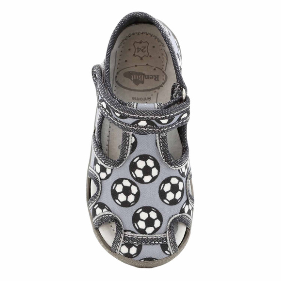 Kapcie dziecięce obuwie tekstylne na rzep