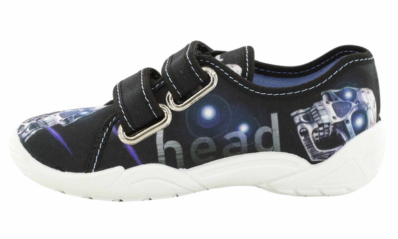 Kapcie dziecięce obuwie tekstylne na rzepy