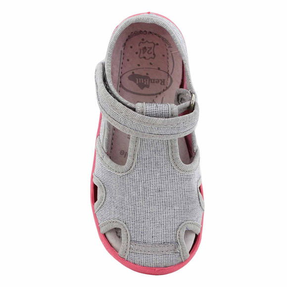 Kapcie dziecięce obuwie tekstylne na rzep