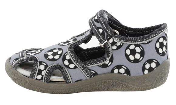 Kapcie dziecięce obuwie tekstylne na rzep