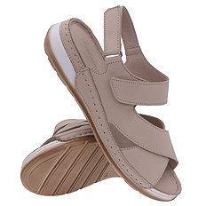 Sandały damskie profilaktyczne na rzepy