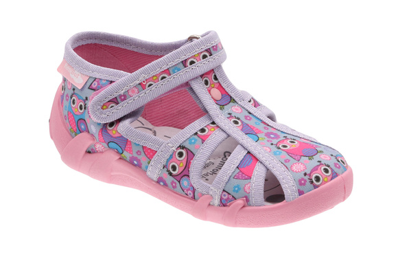 kapcie dziecięce obuwie tekstylne na rzep