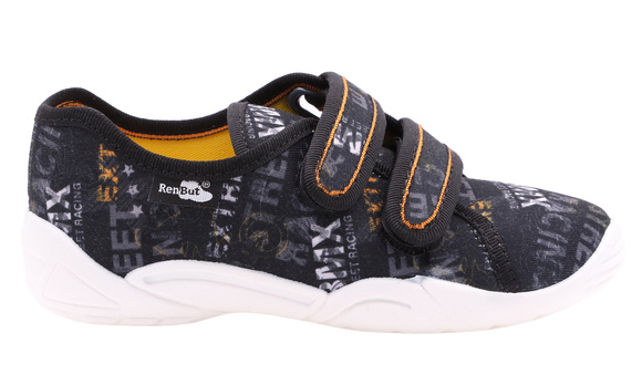 Kapcie dziecięce obuwie tekstylne na rzepy