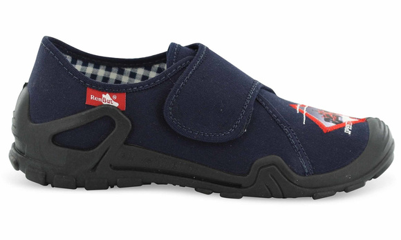 Kapcie dziecięce obuwie tekstylne na rzep