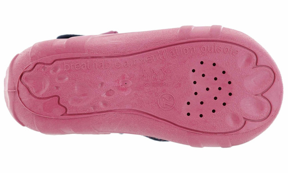 kapcie dziecięce obuwie tekstylne na rzep