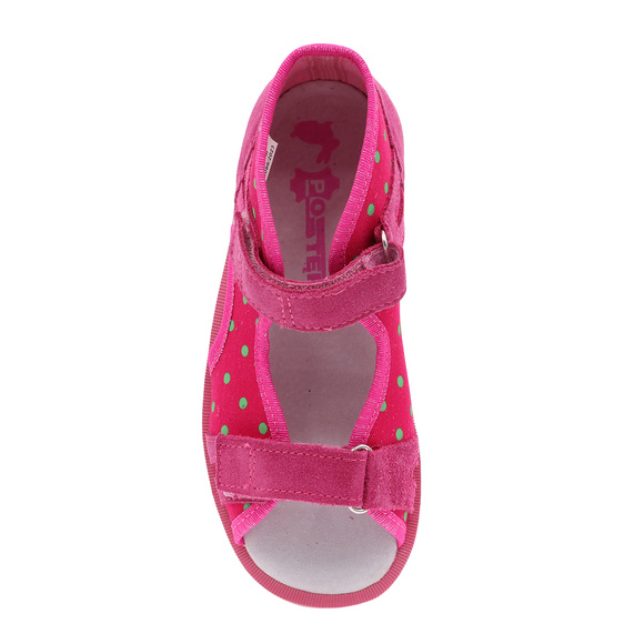 Kapcie dziecięce profilaktyczne na rzepy