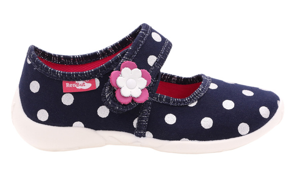 Kapcie dziecięce obuwie tekstylne na rzep