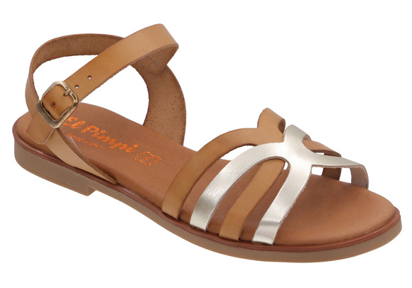 Sandały damskie niskie regulowane