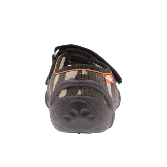 Kapcie dziecięce tekstylne sandałki na rzepy