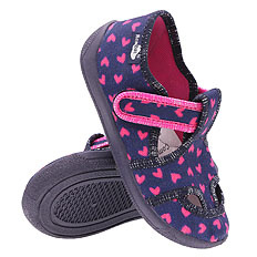 Kapcie dziecięce obuwie tekstylne na rzep