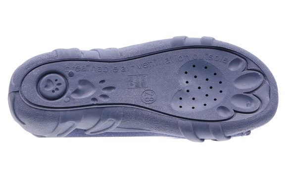 Kapcie dziecięce tekstylne sandałki na rzepy