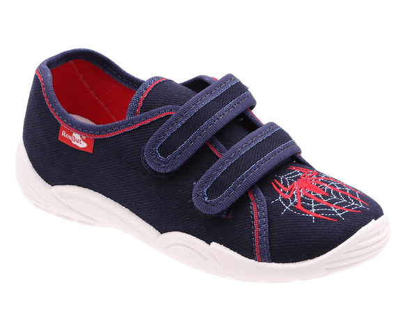 Kapcie dziecięce obuwie tekstylne na rzepy