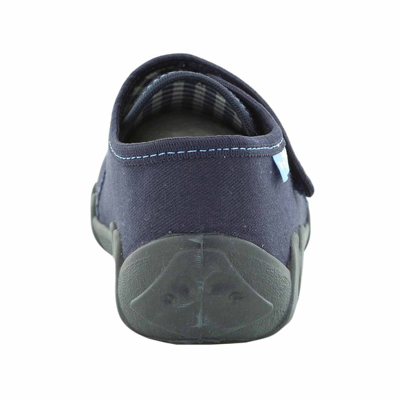 Kapcie dziecięce obuwie tekstylne na rzep