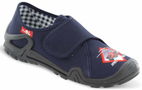 Kapcie dziecięce obuwie tekstylne na rzep